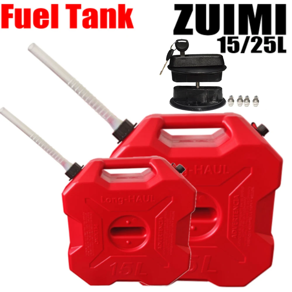 15L /25L Portable Jerry Can Gas Fuel Tank Plastic Petrol Car Gokart Spare Container Gasoline Petrol Tanks Canister Motorcycle