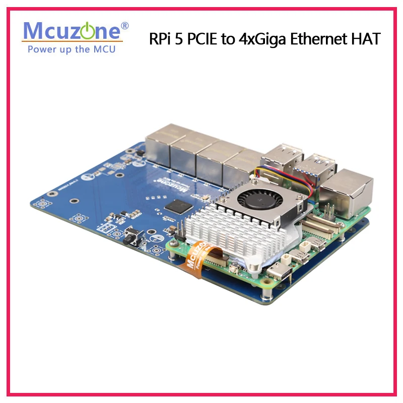 MPG4,   5 PCIE to 4xGiga ̴ HAT, ġ , 4 ä ⰡƮ ̴ Ȯ, Openwrt OS ̹