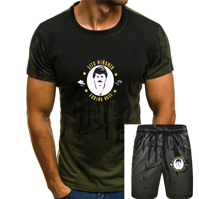 

Camiseta Sito Miñanco Fariña Algodon Premium 190Grs Impresion Oro Envio 72H Loose Size Top Tee Shirt