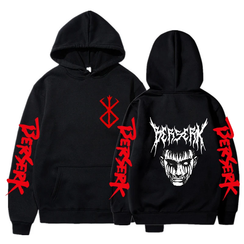 

Hoodie Berserk Harajuku Guts Eyes Anime Manga Hoodies Sweatshirt Graphic Winter Pullover Fashion Long Sleeve Men/Women Hoody
