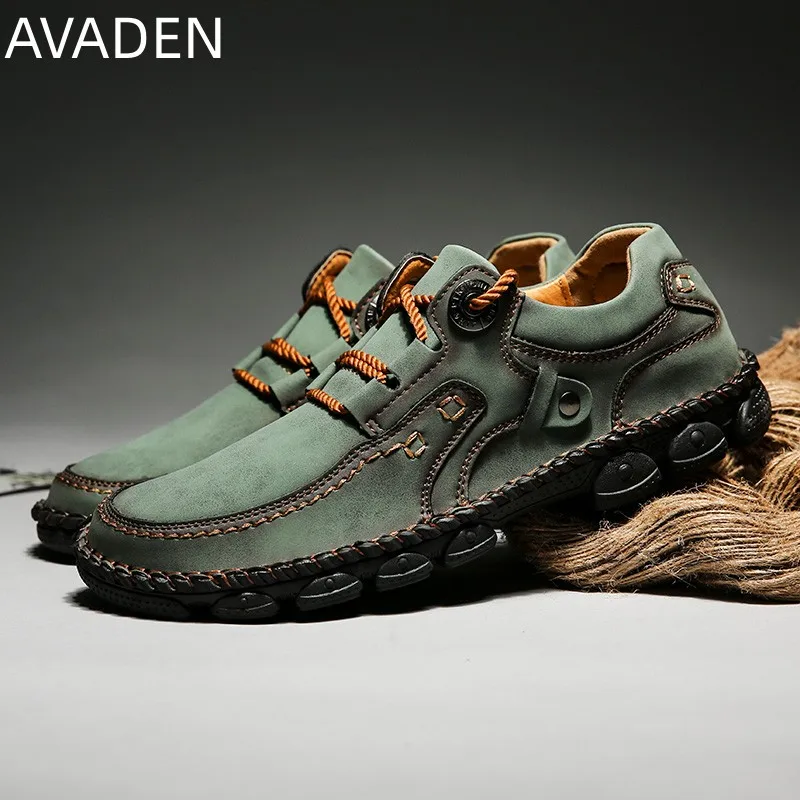 

Men's Large Size Casual Handmade Shoes Casual Shoes Fashion Outdoor Flat Comfortable Wear-resistant Trend Spring and Summer New