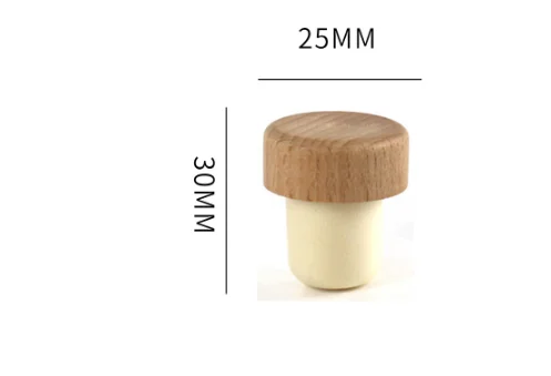 04 Red wine cork T-shaped high molecular plug sealed oak cork wine bottle stopper vacuum bottle cap