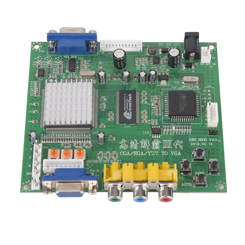 Arcade Game RGB/CGA/EGA/YUV to VGA HD Video Converter Board HD9800/GBS8200