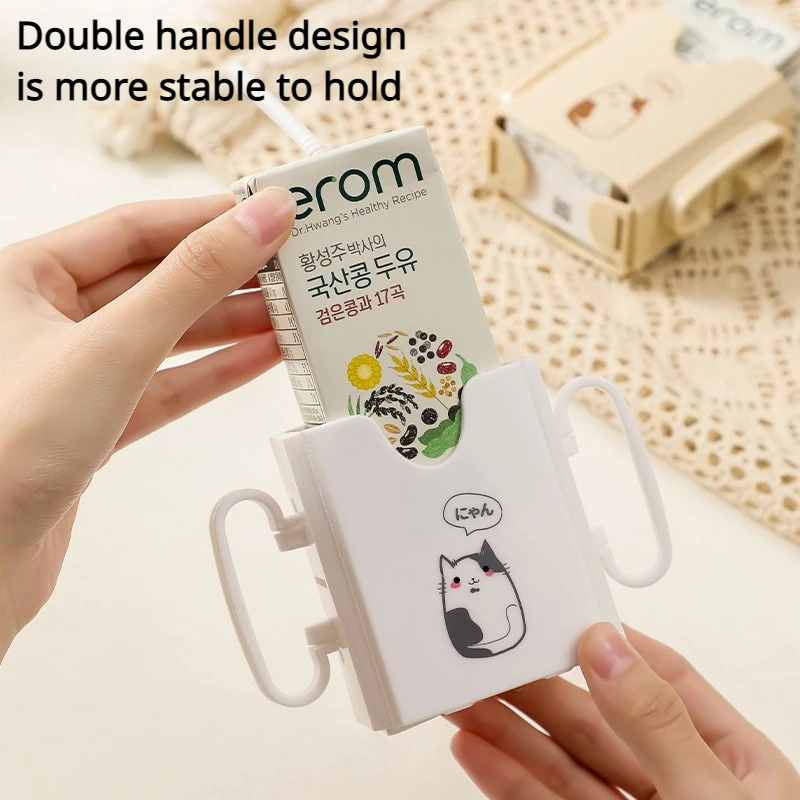 Food Pouch Holder Squeeze Proof Flipping Universal Multipurpose Design Prevent Messes Support Self-Feeding