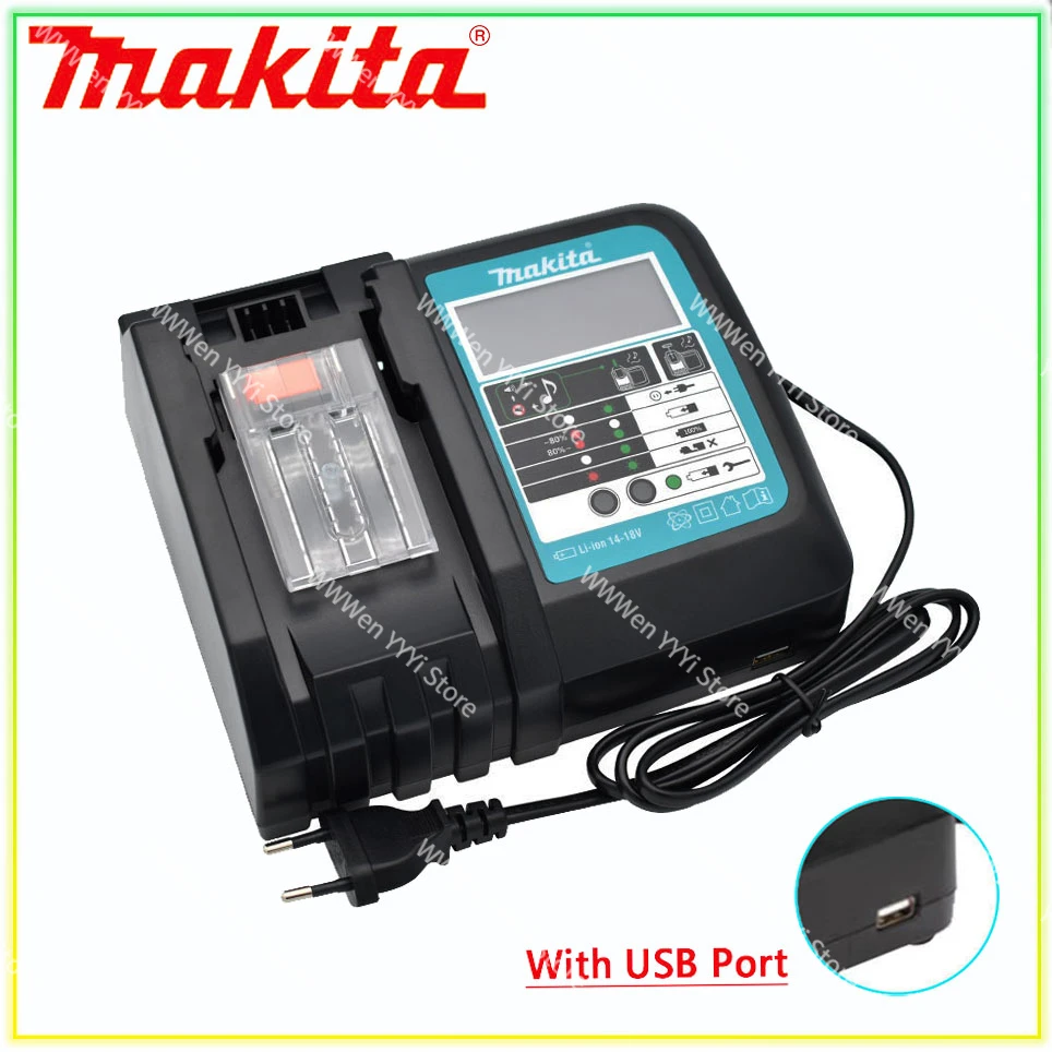 

18V DC18RC Makita 14.4V Li-ion Battery Charger For Makita Charger BL1860 BL1860B BL1850 1BL1830 Bl1430 DC18RC DC18RA power tool