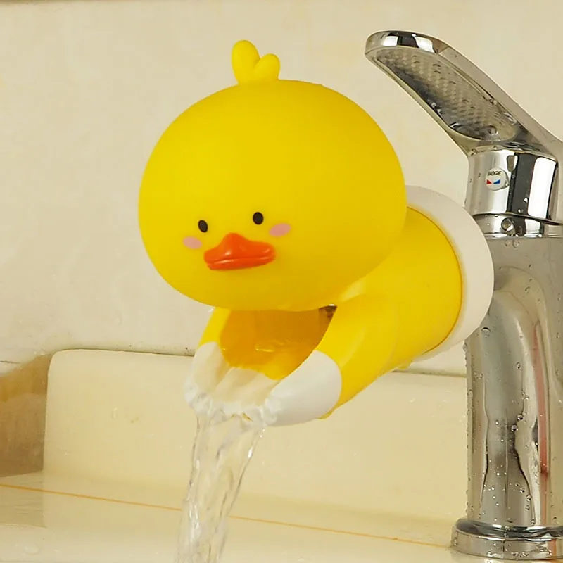 Upgraded Version Baby Silicone Faucet Splash Proof Extender Child's Cartoon Bathroom Faucet Extender Faucet Auxiliary Wash Hand 3