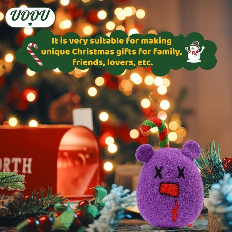 Wool Felting Kits for Beginners with Foam Mat Felting Needles Wool Roving and Other DIY Supplies