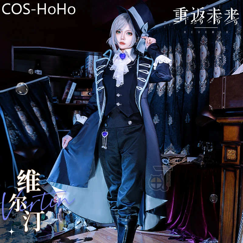 

COS-HoHo Reverse:1999 Vertin Game Suit British Style Classical Elegant Uniform Cosplay Costume Halloween Party Outfit Women