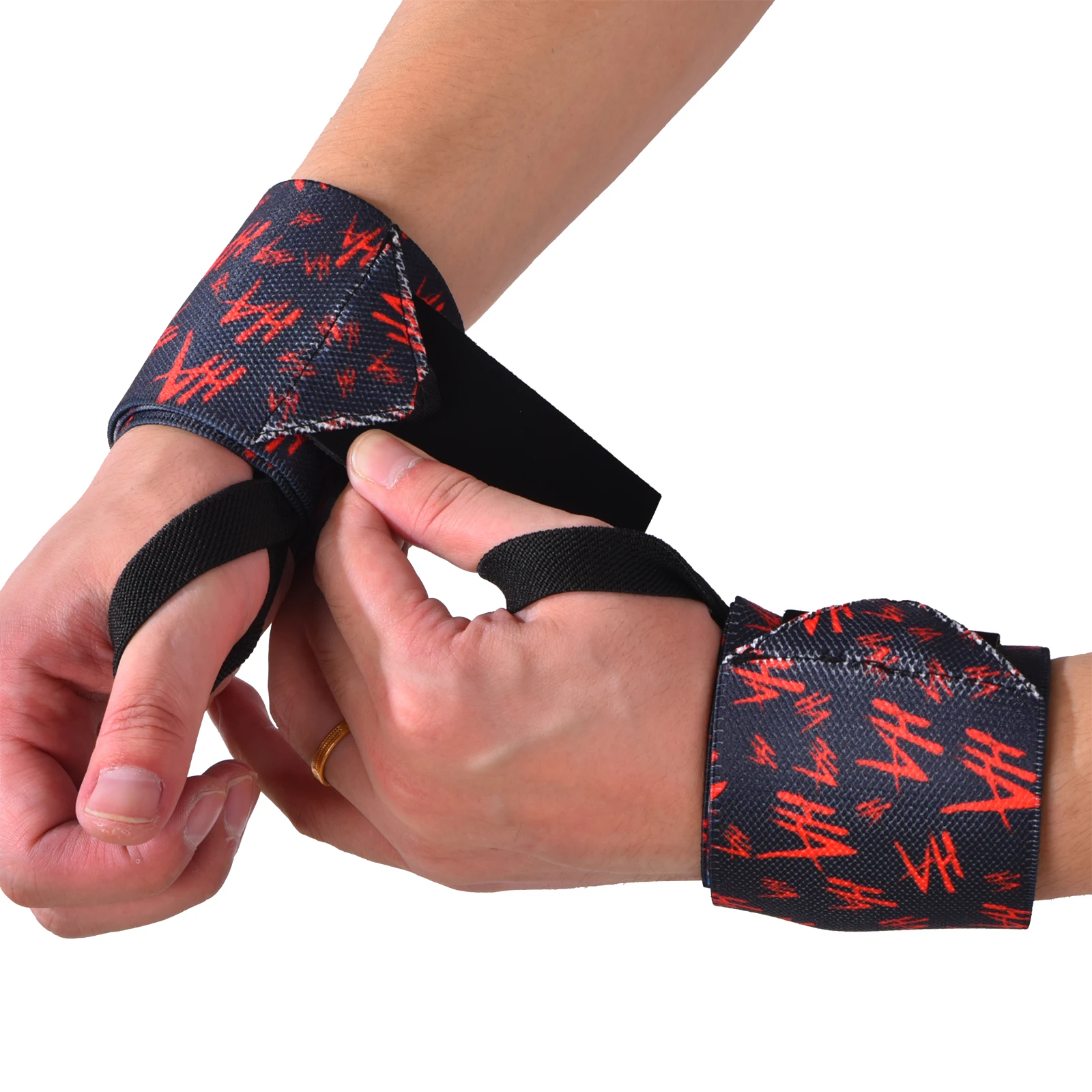 Gymreapers Lifting-Handgelenkschlaufen für Gewichtheben, Bodybuilding, Powerlifting, Krafttraining und Kreuzheben – gepolstertes Neopren – Detail 4