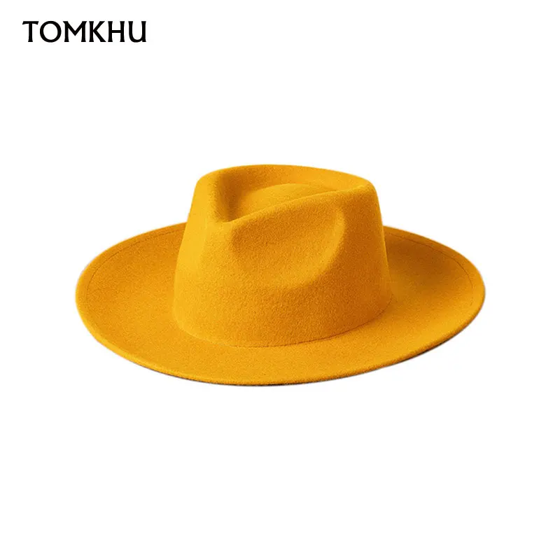 

New Winter High Quality Wool Fedora Hat For Women Men Ladies Top Jazz European American Panama Caps Bowler Hats Feminino Gorra