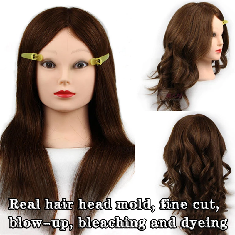 18 Inch 100 Person Hairstyle Female Beautician Dummy Doll Head Training  Model Hairstyle Doll Beauty Salon Beautician Training| | - AliExpress