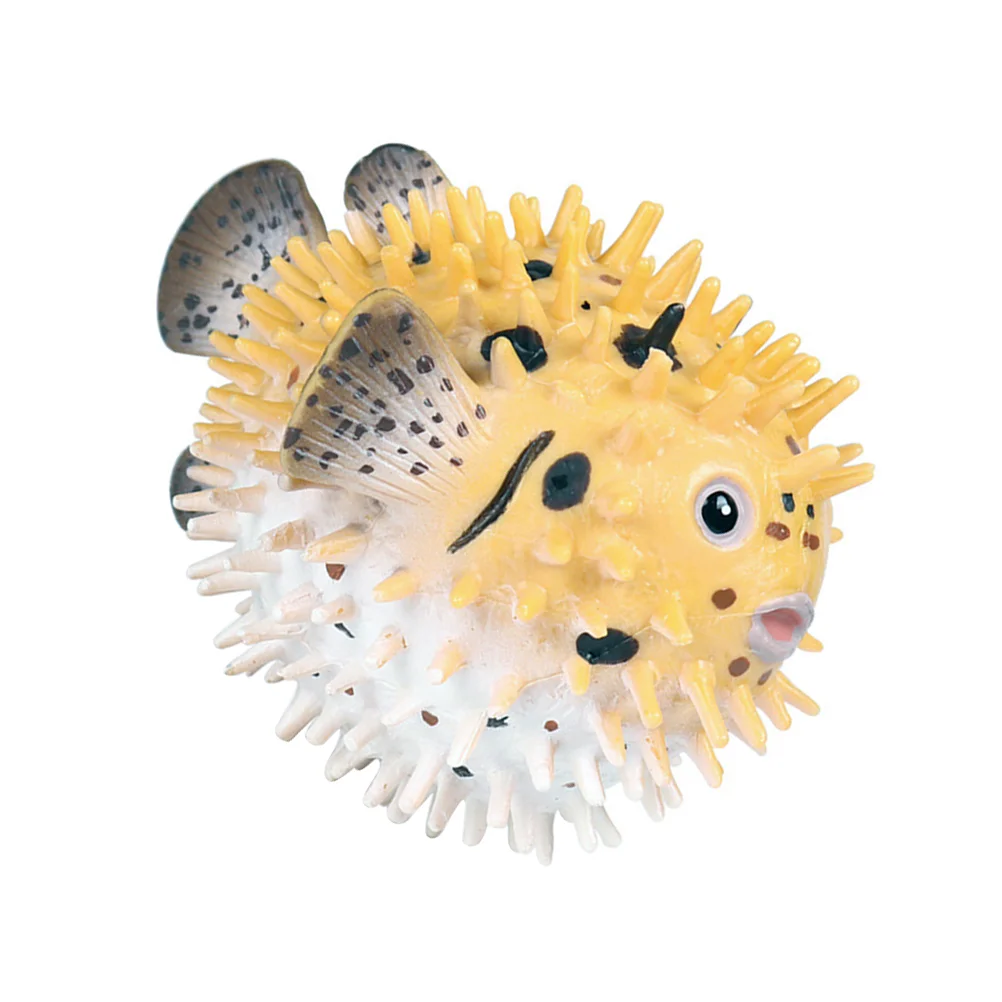 

Simulation Puffer Fish Model Simulated Marine Life Childrens Ornament Ocean Childrens World Animals Decorate