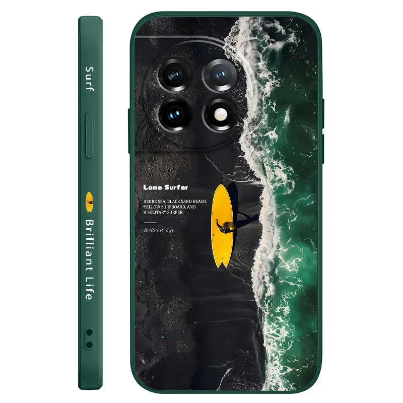Lonely Surfing Liquid Silicone Phone Case – Premium Protective Cover