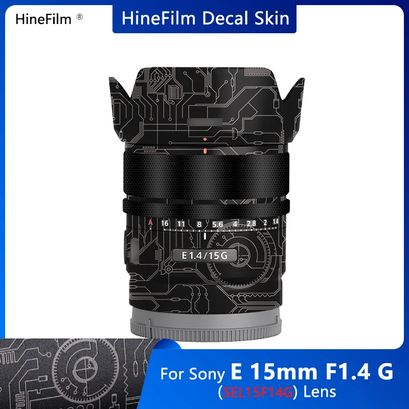 

SEL15F14G Lens Sticker E15 F1.4 Lens Decal Skins Wrap Cover for Sony E 15mm f/1.4 G Lens Premium Sticker