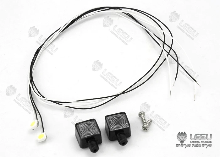 1 Set 1/14 RC Truck Weißer Scheinwerfer S-1231 Field Palace Trap LED-Licht Ausrüstungs-Rack Truck Upgrade Zubehör Spielzeug DIY – Detail 4