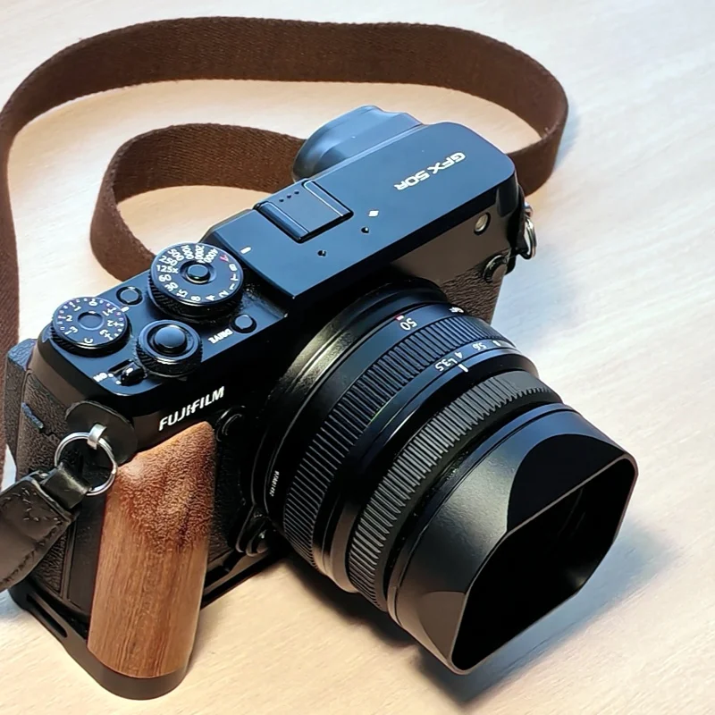 Square Lens Hood With Cap fit for Fujifilm GF50mm F3.5 R LM WR fit