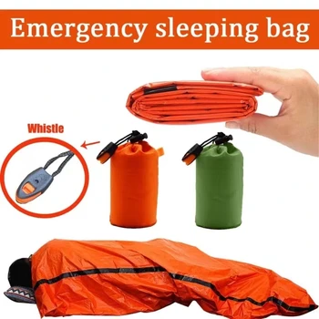 Emergency Sleeping Bag, Mylar Emergency Blanket, Waterproof Lightweight Survival Shelter Blanket 1
