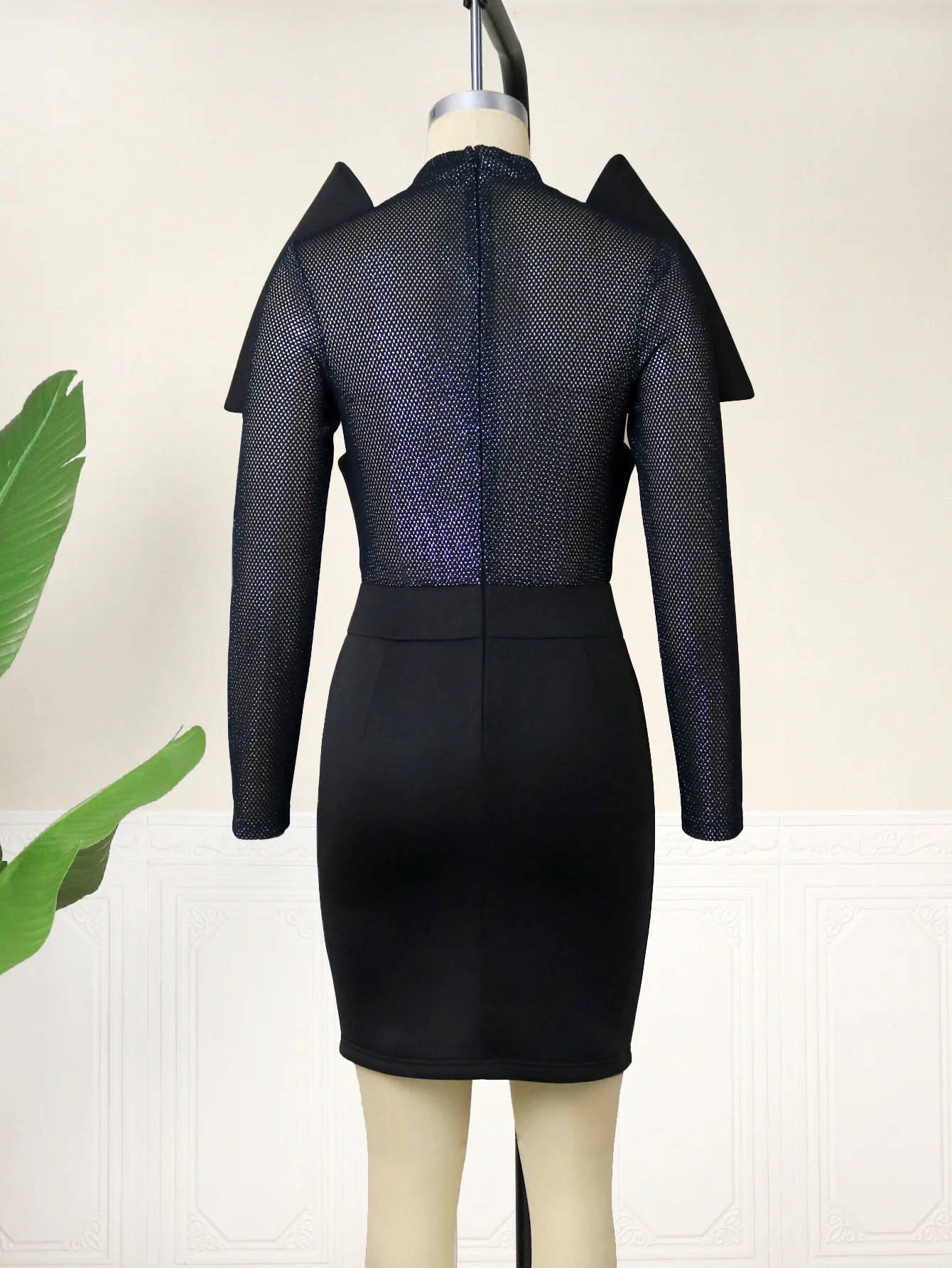 Plus Size 4xl Party Dress Mesh See Through Elegant Cloth Lady Casual Outfit Female Luxury Evening Gown 2023 Women New In Dress