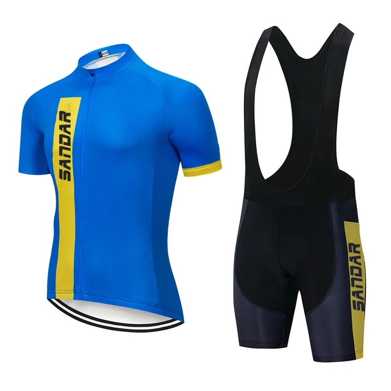 SANDAR Cycling Clothes for Men Mtb Shirt Men's Cycling T-shirt Mountain Bikes Kit Bike Jersey Shorts cycling clothing men