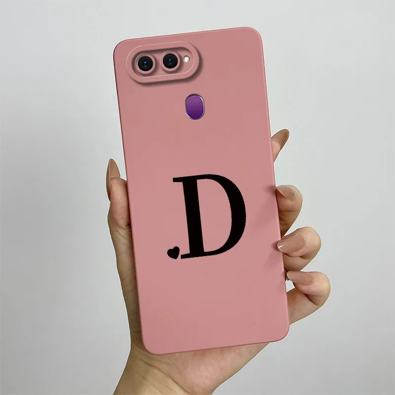 Cute Couple Letters Square Shockproof Back Cover Case