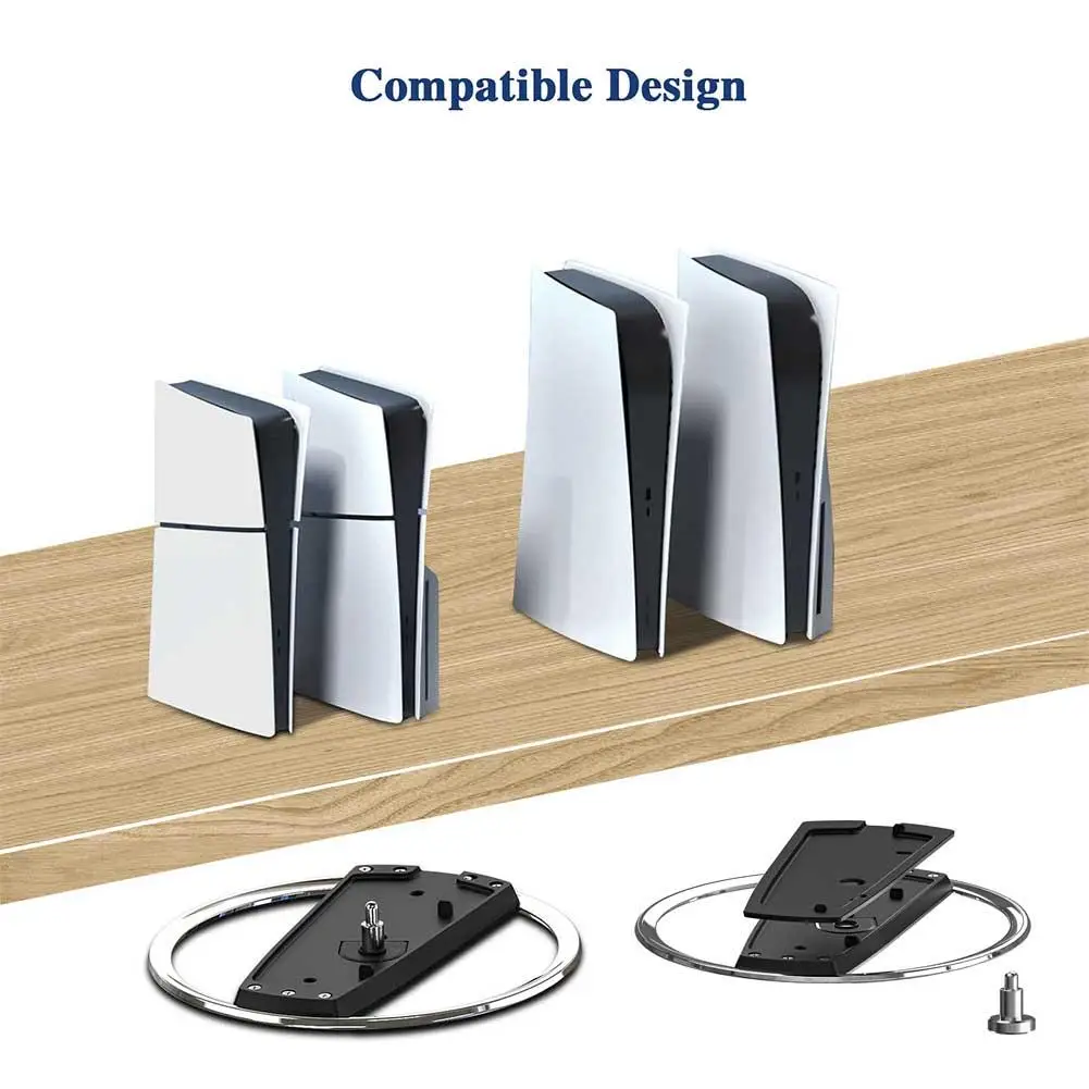 Supporto Verticale Per Disco Console Sottile Ps5 E Base Supporto Antiscivolo In Edizione Digitale Per 5 Slim D1B6