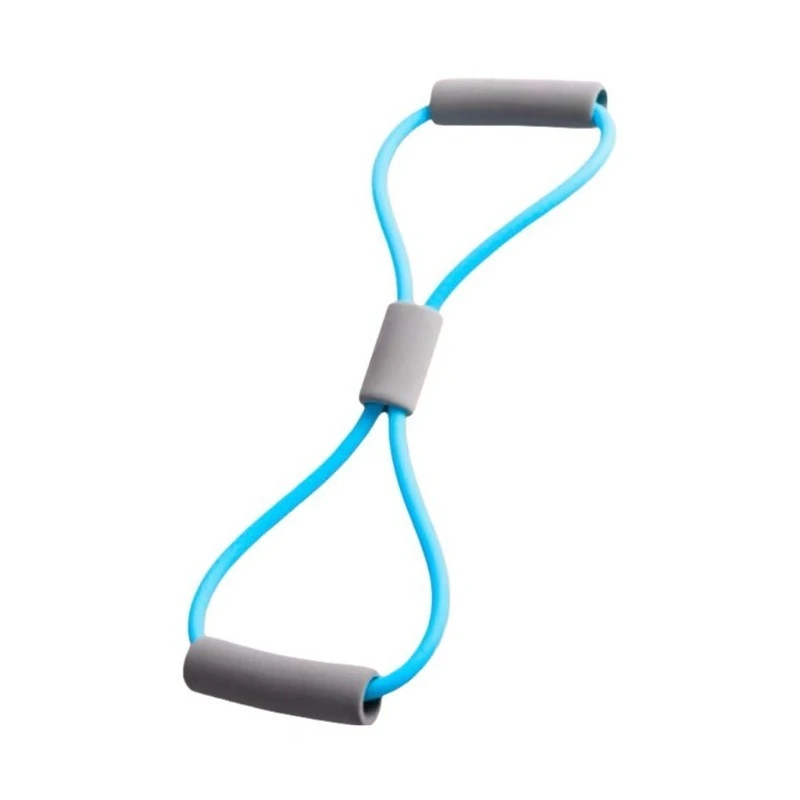 Tensile Tape Yoga Resistance Band Chest Expander 8 Shape Fitness Resistance Bands Crossfit Exercise Solid Color