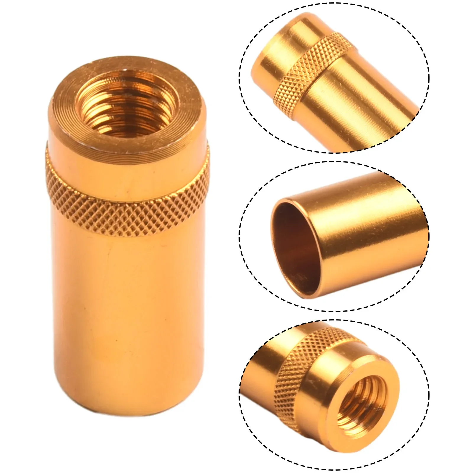 Für Kescher Gold Refit Teile 10 ~ 15mm bis m8 Fischernetz Stecker Angeln Kescher Gewinde adapter n e w – Detail 37