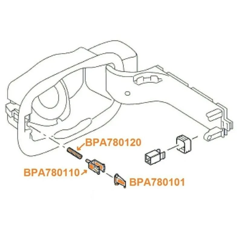 BPA780110 디스커버리 3/4 스포츠용 자동차 연료 필러 플랩 래치 수리