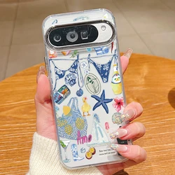 Jellyfish Turtle Ocean Print Shockproof Clear Phone Case - Google Pixel 8 Pro (B276 Transparent)