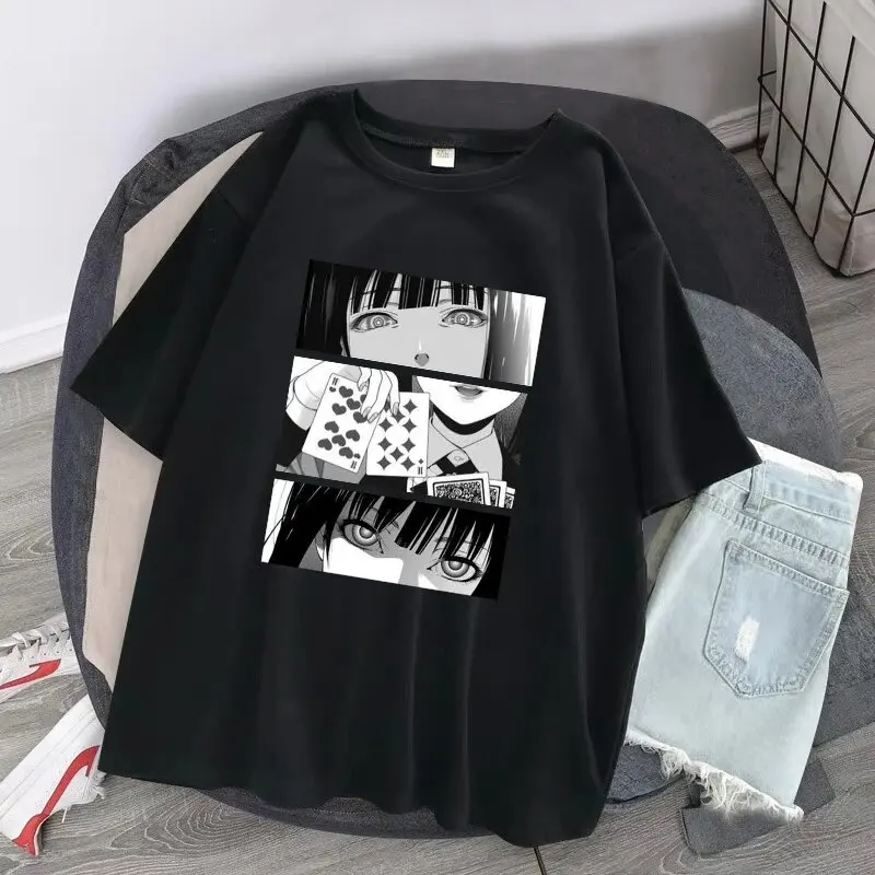 Japanese Anime Kakegurui T Shirts Cosplay Short Sleeves Summer Casual Harajuku Top Tees Japan High Quality T-Shirts Camiseta - Image 2