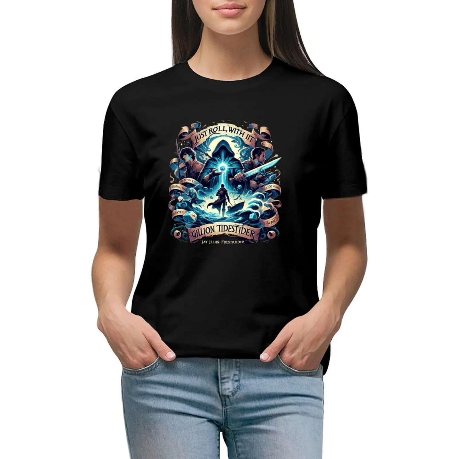 

Epic of Tidestrider T-shirt aesthetic clothes Blouse cute tops Summer Women's clothing