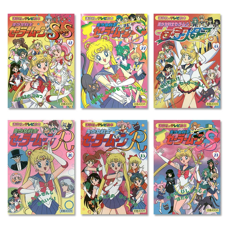 

20pcs Kawaii Sailor Moon Poster Stickers Tsukino Usagi Anime cute Girls Dormitory Decoration Painting Background Wall Sticker