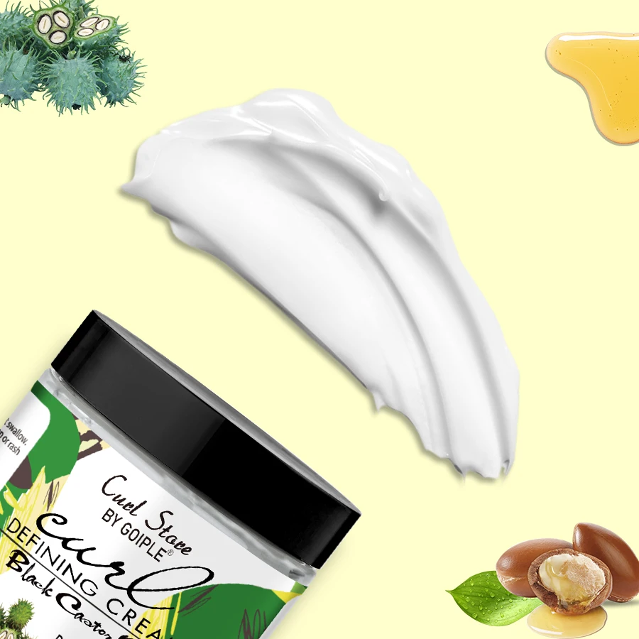 GOIPLE 100g Moisturizing Styling Cream Curl Enhancer Frizz Control Slightly Defines Curls Elastin Smooth Shiny Hair Care Product