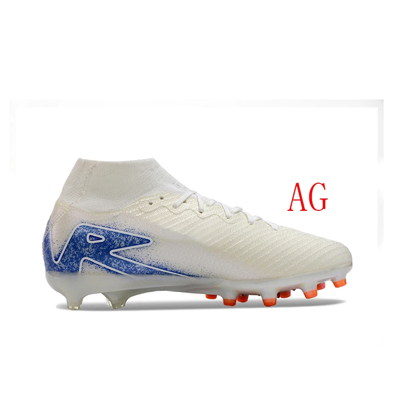 Men Soccer Shoes Professional Football Boots AG Kids Adult High Ankle Match Cleats Fast Training Sneakers