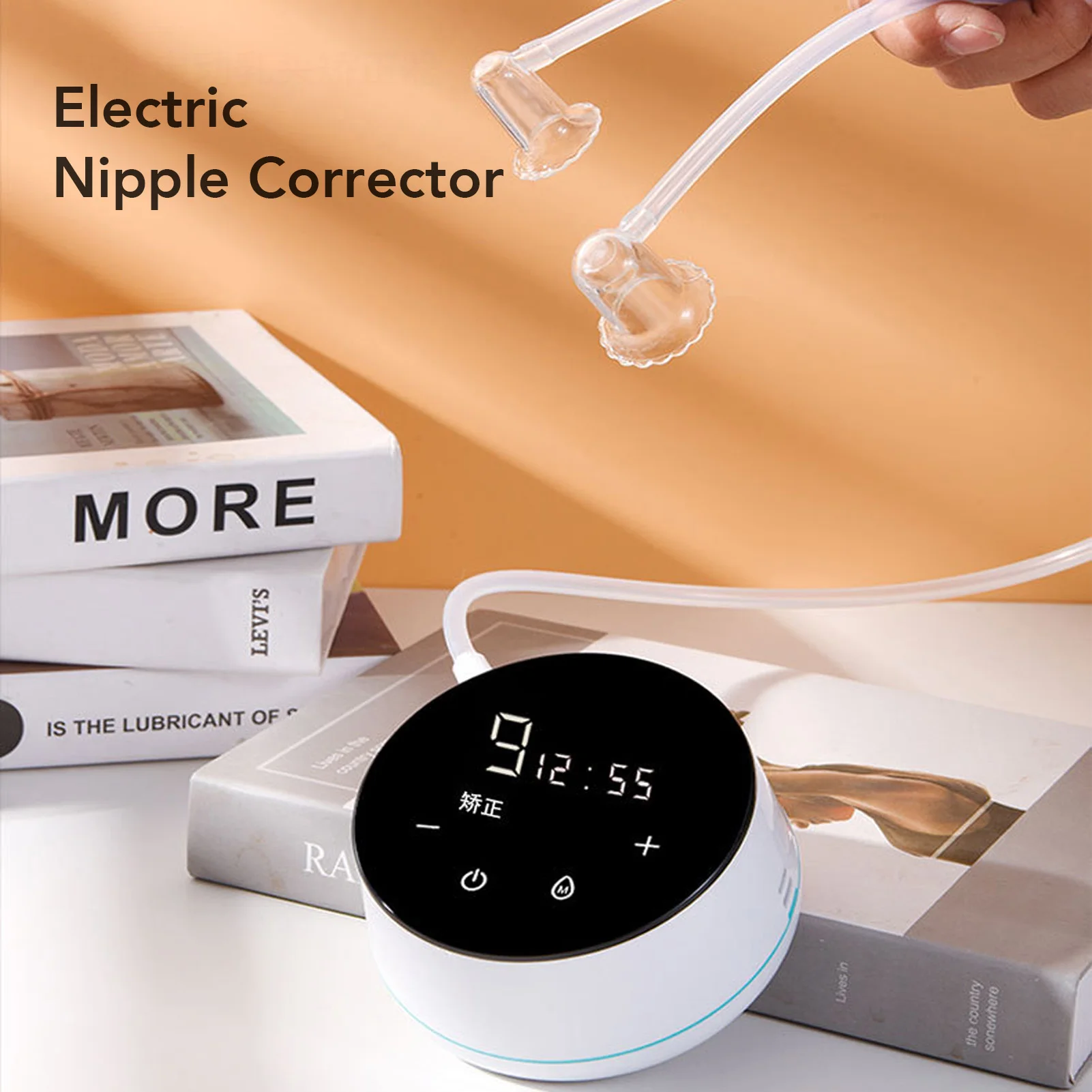 

Electric Nipples Corrector Device 6 Covers 3 Sizes USB Rechargeable Inverted Nipples Puller Machine for Mothers