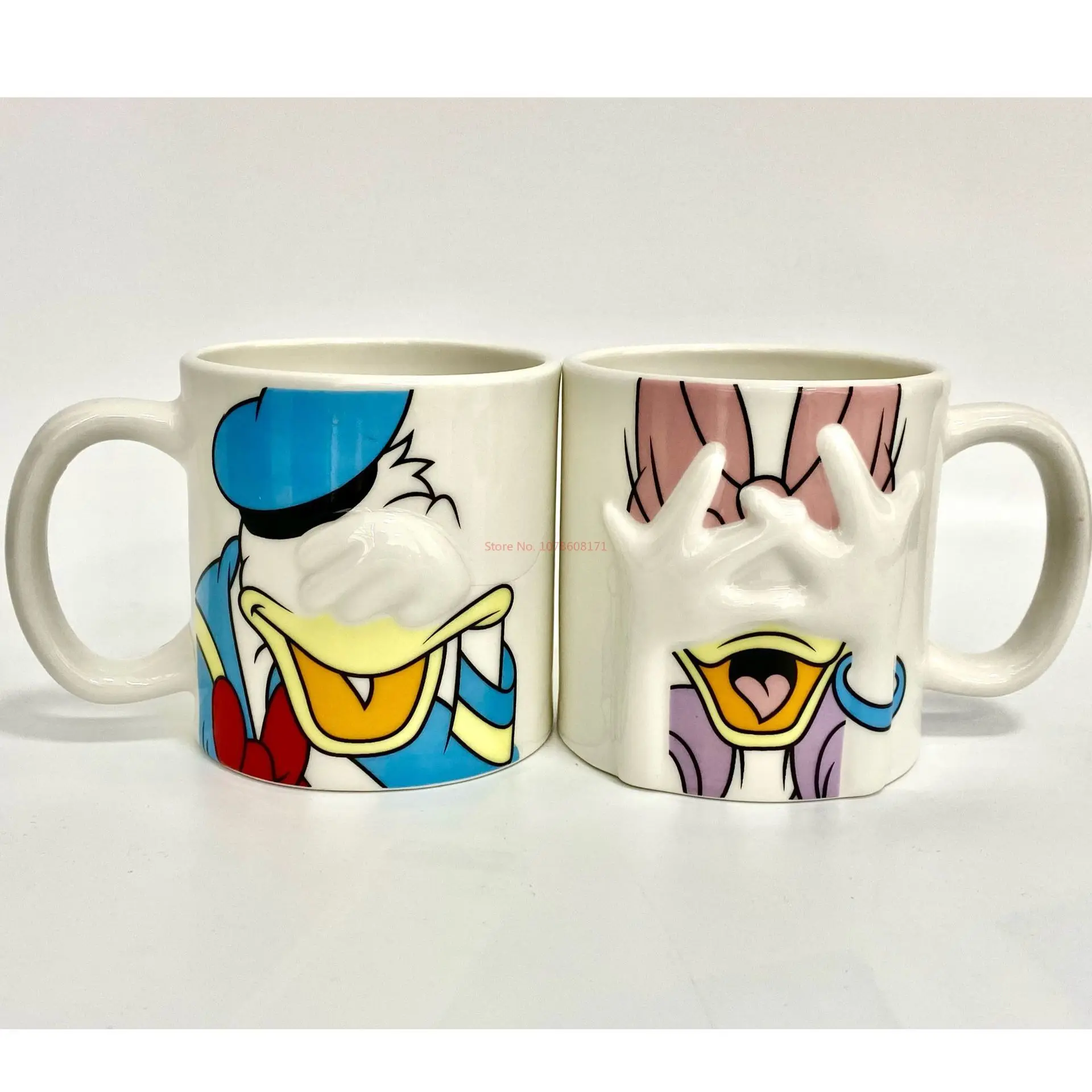 Disney Mickey Minnie Donald Duck Ceramic Cup Mug Couple Cup Coffee Cup Pack Of 2