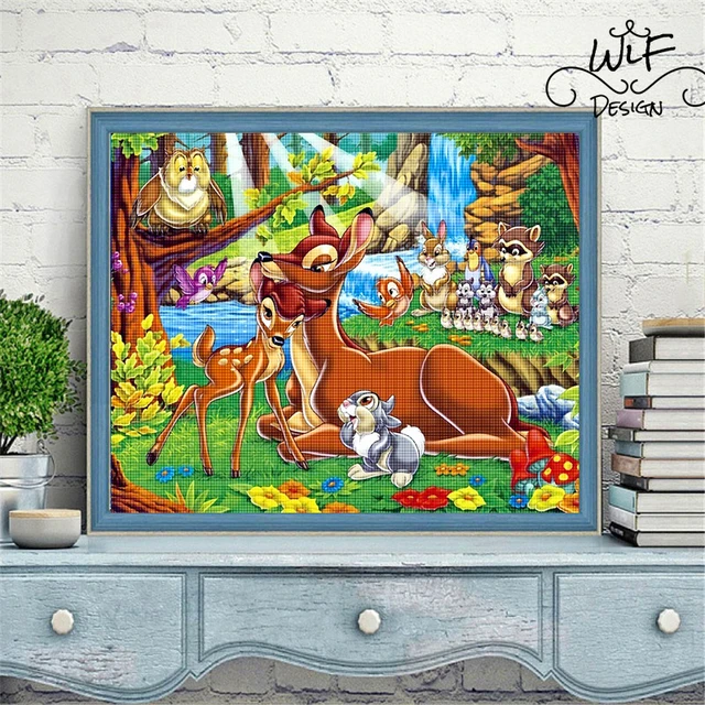 Disney Diamond Art Tarzan Bambi Diamond Painting Art Landscape 5D Full  Drill Kit Princess Bell DIY Cross Stitch Home Decor Gift - AliExpress