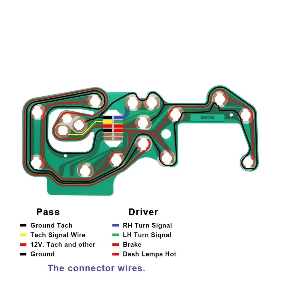 인쇄 회로 기판 25023577 코르벳 C3 대시 클러스터 1978-1982용