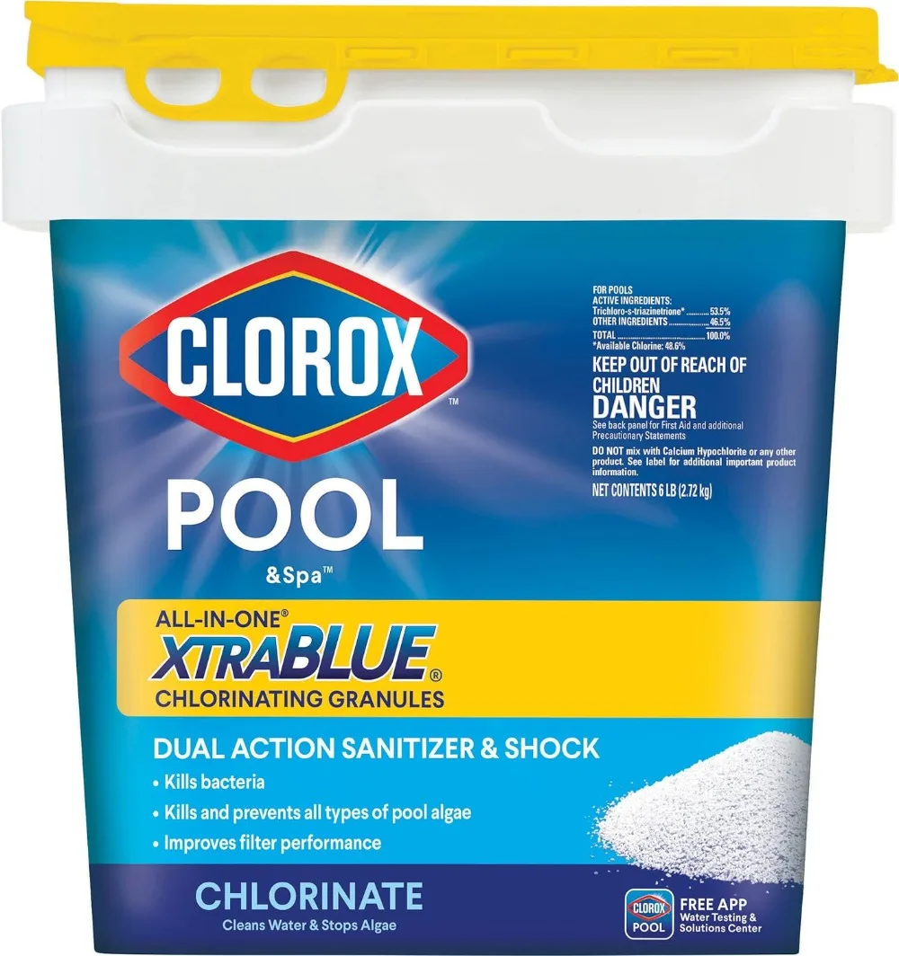 

All-in-One XtraBlue Chlorinating Granules, Kills Bacteria & Stops Algae, 6 LB Water Testing Products