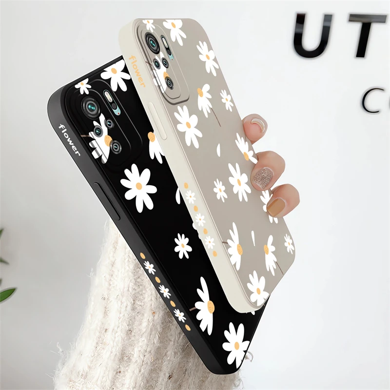 Fashion Cute Daisies Soft Silicone Shockproof Phone Case