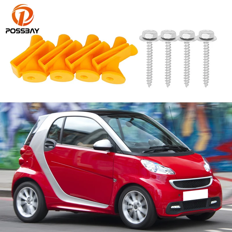 

4 Set Car Yellow Undertray Mounting Clips Kits for Smart Fortwo 2008 2009 2010 2011 2012 2013 2014 Auto Accessories A0019913970