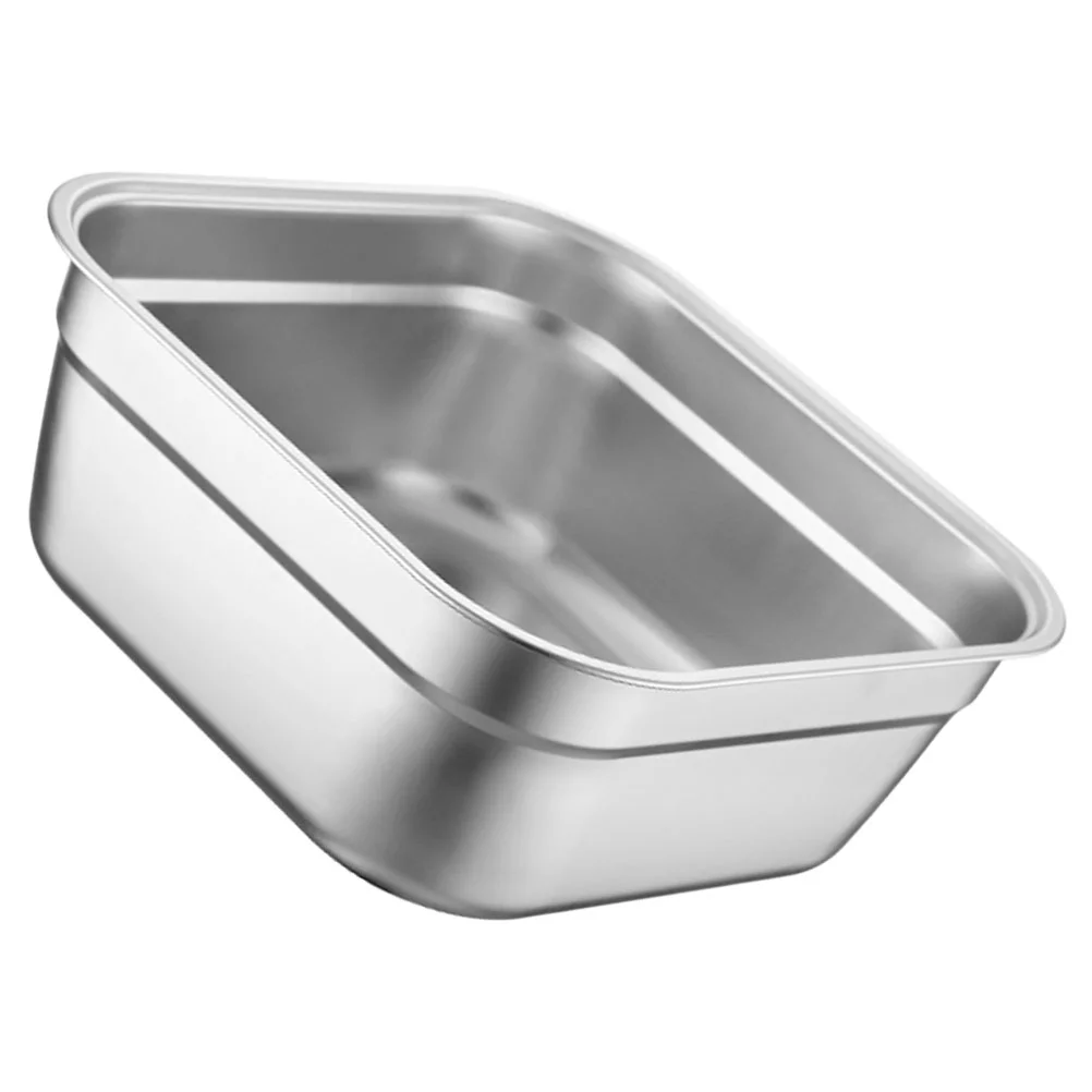 

Vegetable Basin Stainless Steel Multi-Purpose Thickened Washing Basin Mixing Bowl Soup Basin (22cm)