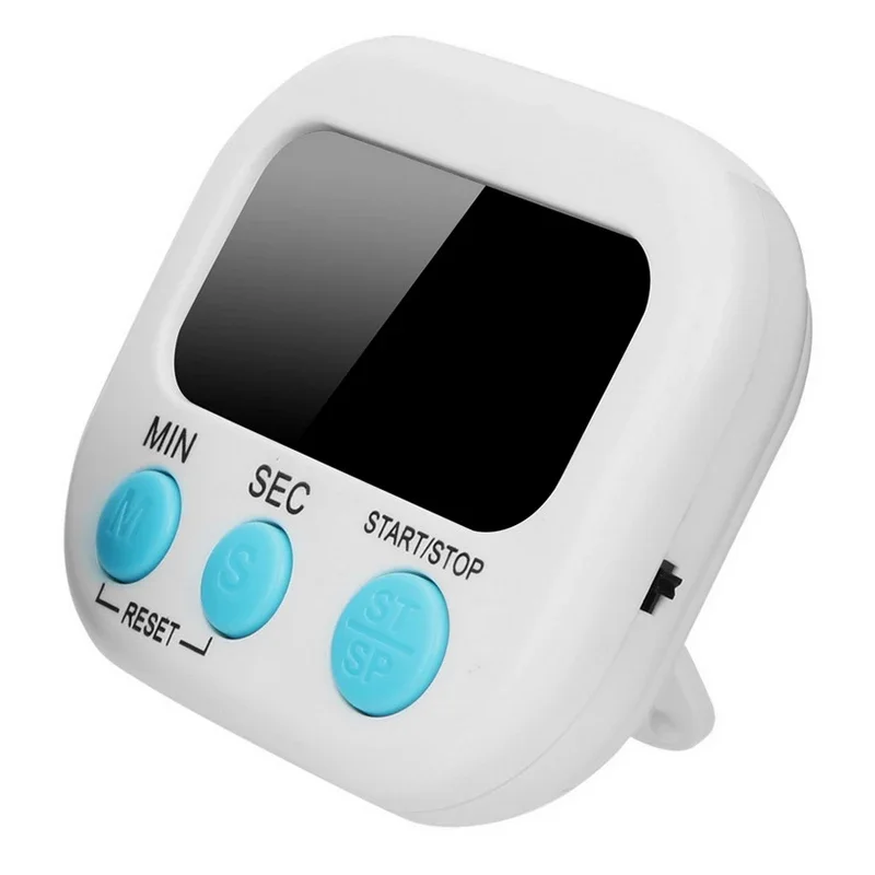 Elektronik Mutfak Zamanlayıcı Manyetik LCD Dijital Geri Sayım Kronometre Yüksek Sesle Mutfak Pişirme Duş Çalışma Kronometre