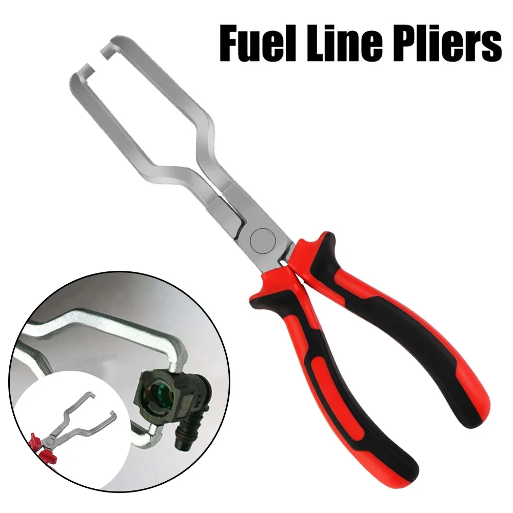 Fuel Line Pliers Filter Hose Release Disconnect Fuel Line Pliers Car Repair Tool Steel Special Petrol Clamp Gasoline Pipe Joint Fittings Calipers