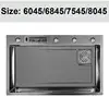 Waterfall Kitchen Sink Topmount Single Bowl Wash Basin Stainless Steel Workstation with Drain Accessories Knife Holder Faucet 6