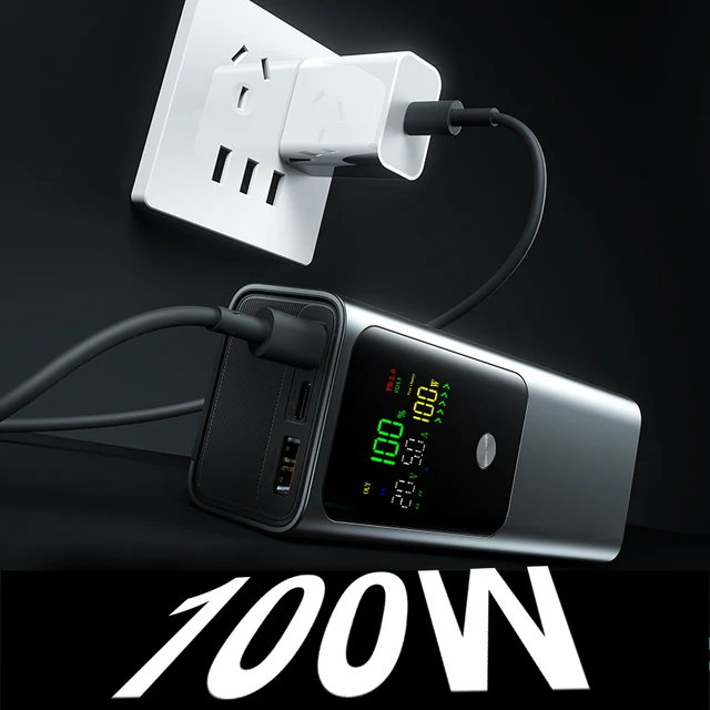 Professional PD100W DIY Battery Charger Case Fast Charging for 4PCS 21700 Polymer 20000mA Battery Power Bank Box for Macbook 3