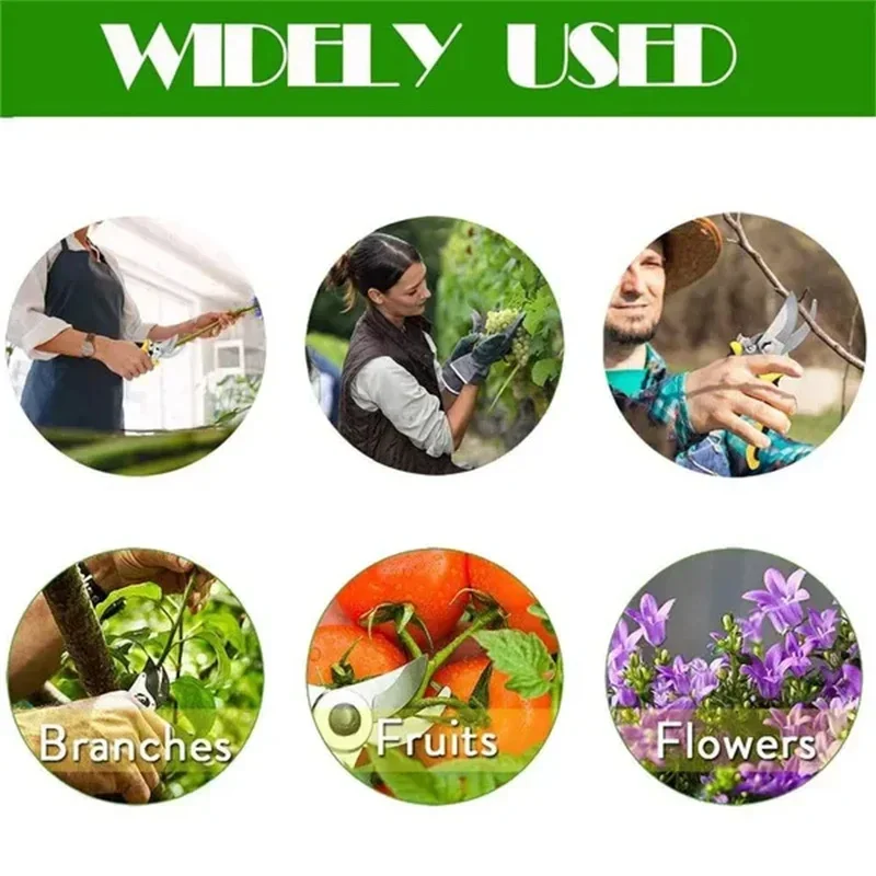 Garden Scissors Professional Sharp Bypass Pruning Shears Tree Trimmers Secateurs Hand Clippers For Garden Beak Scissors