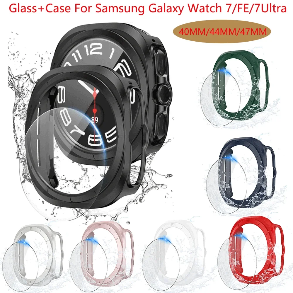 Premium Glass & Case Protector Bumper Shell for Smartwatches - Matte Finish
