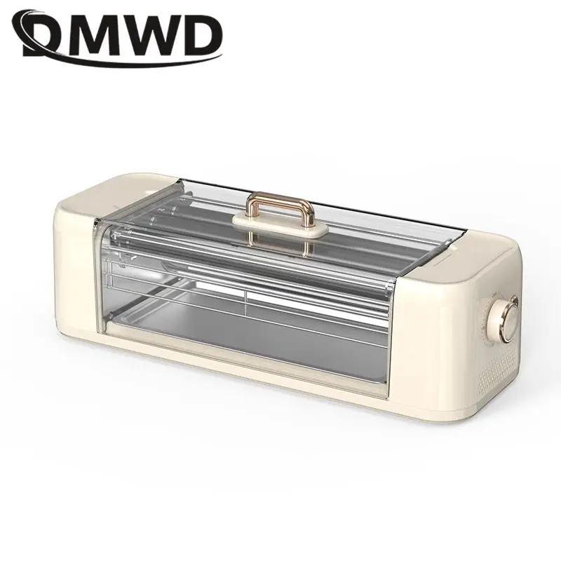 Smokeless Automatic Sausage grilling machine Thermostatic Barbecue grill Hotdog Roller Lamb Kebab Rotisserie Firepower control