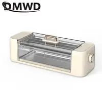 Smokeless Automatic Sausage grilling machine Thermostatic Barbecue grill Hotdog Roller Lamb Kebab Rotisserie Firepower control 1